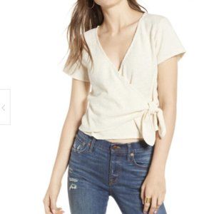 Madewell Texture & Thread Wrap-Tie Top Vintage